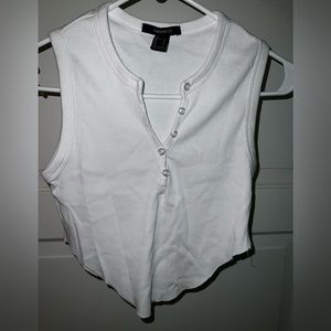 3/4 button up tank top
